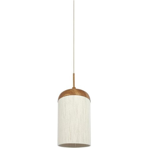 Tweedekans Light & Living Hanglamp Dania - Ø27,5x52cm - Modern - Voor Eetkamer, Slaapkamer, Woonkamer - Naturel/Crème Tweedehands