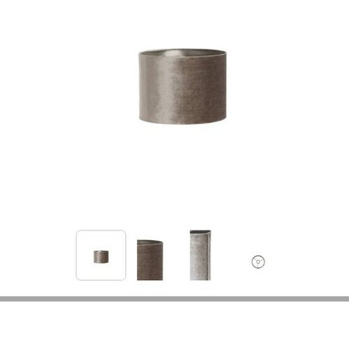 Tweedekans Light & Living - kap - Palata - bruin - textiel - Ø 20cm - E27 - 2220379 Tweedehands