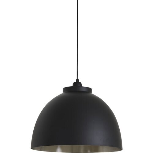 Tweedekans Light & Living KYLIE Hanglamp Ø45x32 cm – Zwart met Nikkel/Goud Detail – Modern Industrieel – E27 Tweedehands