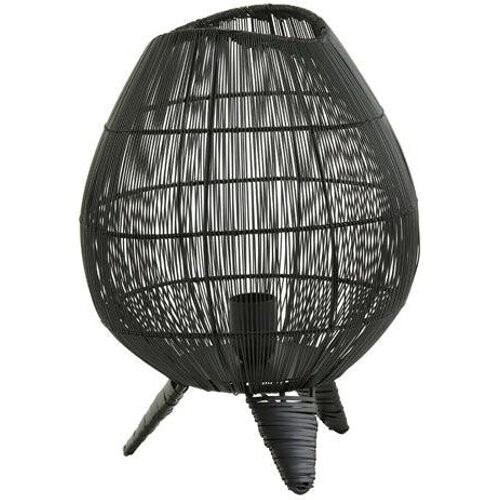 Tweedekans Light & Living - Tafellamp YUMI - Ø28 cm - Zwart Tweedehands