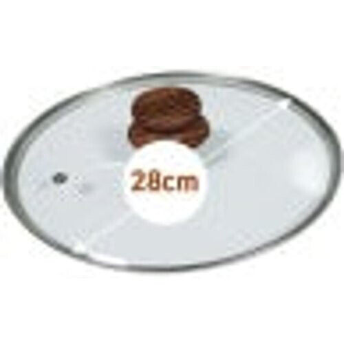 Tweedekans Livington koperen en stenen glazen deksel 28 cm Tweedehands