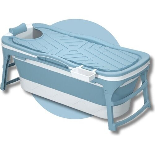 Tweedekans Livista® - Opvouwbaar Bad - Blauw - 143 cm - Inklapbaar - Bath Bucket - Met Onderwater LED, Kussen en Tas - 1 jaar garantie Tweedehands
