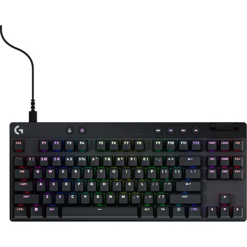 Tweedekans Logitech G Pro X TKL Rapid Gaming Toetsenbord Zwart Qwerty Tweedehands