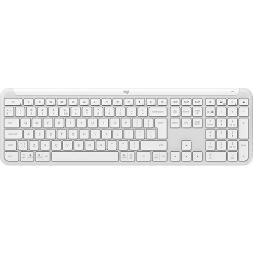 Tweedekans Logitech Signature Slim K950 Draadloos Toetsenbord Qwerty Wit Tweedehands