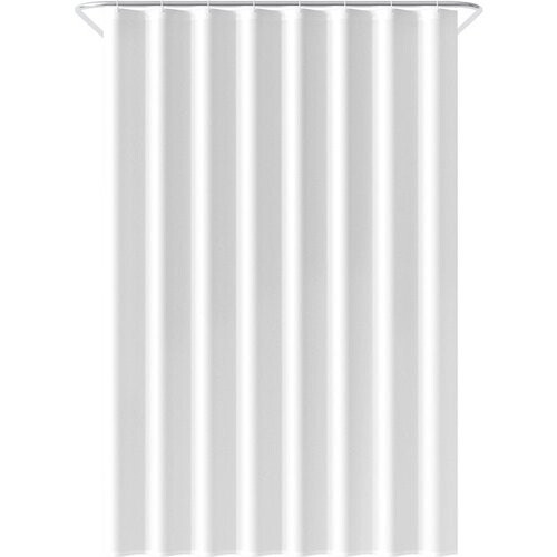 Tweedekans Loti Living Douchegordijn Anti Schimmel – Wit - Inclusief ringen – Waterdicht - Polyester - Douchegordijn 120x200 cm Tweedehands