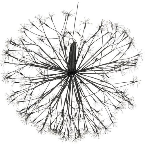 Tweedekans Luca Lighting Kerstverlichting Bal met Warm Witte LED Lampjes - Ø70 cm - Zwart Tweedehands