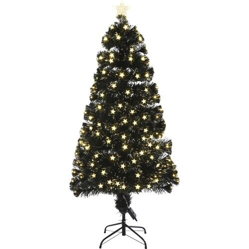 Tweedekans Luca Lighting Mercury Kunstkerstboom met Fiber Optic LED-Verlichting - H150 x Ø65 cm - Groen Tweedehands
