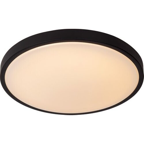 Tweedekans Lucide DASHER - Plafonnière (Plafondlamp) Badkamer - Ø 41 cm - LED - 1x24W 2700K - IP44 - Bewegingssensor - Zwart Tweedehands