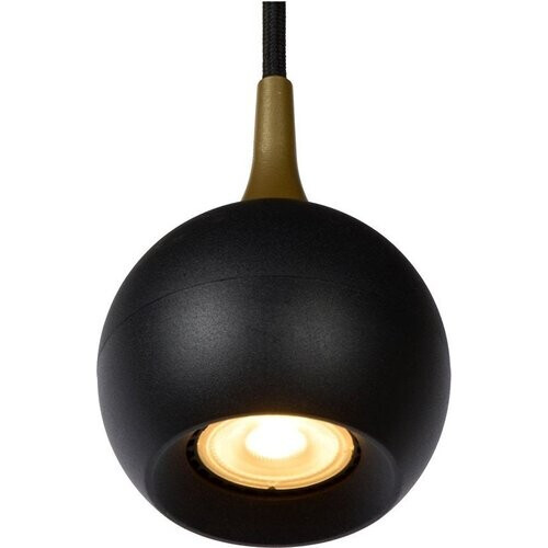 Tweedekans Lucide FAVORI - Hanglamp - Ø 9 cm - 1xGU10 - Zwart Tweedehands