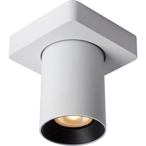 Tweedekans Lucide NIGEL - Plafondspot (Plafondlamp) - LED Dim to warm - GU10 - 1x5W 2200K/3000K - Wit Tweedehands