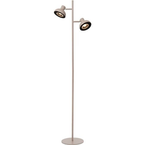 Tweedekans Lucide SENSAS - Vloerlamp - 2xGU10 (ES111) - Beige Tweedehands