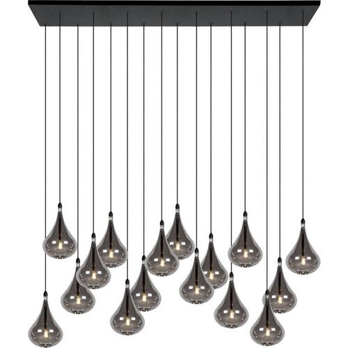 Tweedekans Lucide TEARS - Hanglamp - LED Dimbaar - G4 - 16x1,5W 3000K - Zwart Tweedehands