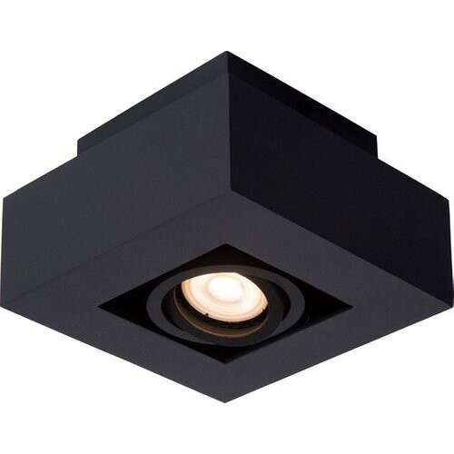 Tweedekans Lucide XIRAX - Plafondspot (Plafondlamp) - LED Dim to warm - GU10 - 1x5W 2200K/3000K - Zwart Tweedehands