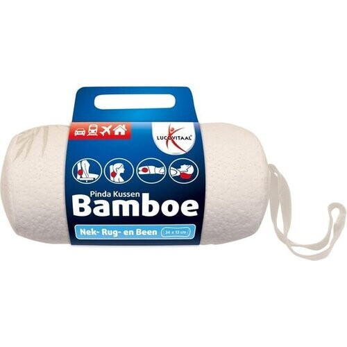 Tweedekans Lucovitaal Bamboe Nek Kussen Wit Tweedehands