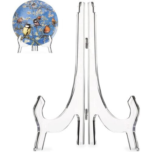 Tweedekans LUFT Bordenstandaard Transparant 25x16 cm – Elegante Houder voor Borden, Boeken en Tablets Tweedehands