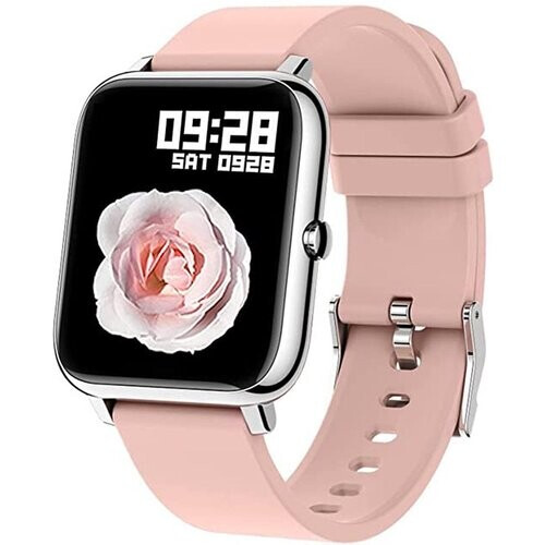 Tweedekans MAOO AMPLIFY Smartwatch - Incl. screenprotector – Hartslag, bloeddruk, bloedsaturatie, slaap, afstand – Stappenteller – Smartwatch dames – Horloge – Kerstcadeau - Roze Tweedehands