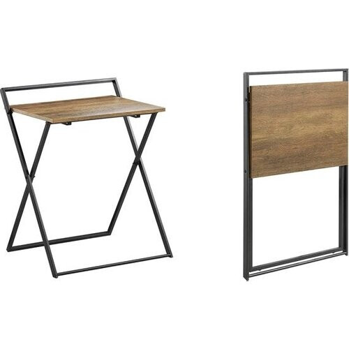 Tweedekans Mara Opvouwbaar Bureau - Computerbureau - Studietafel - Draagbaar - MDF - Bruin - 63 x 45 x 77 cm Tweedehands