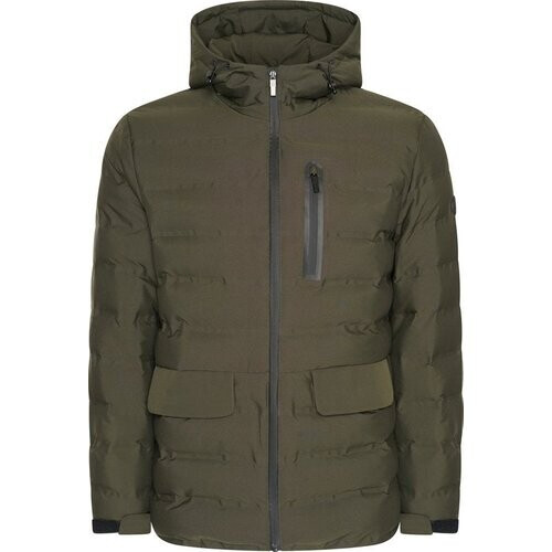 Tweedekans Mario Russo Padded Woven Jacket - Jas Heren - Winterjas Heren - Waterafstotend - Winddicht - Groen - XL Tweedehands