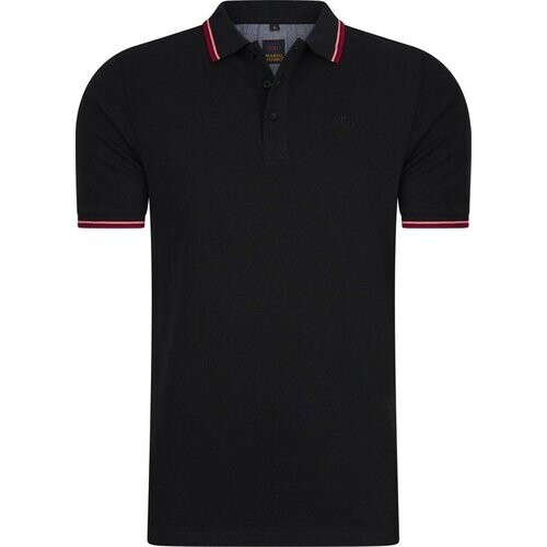 Tweedekans Mario Russo Polohemd Edward - Polohemd Heren - Poloshirts heren - Katoen - Zwart Tweedehands