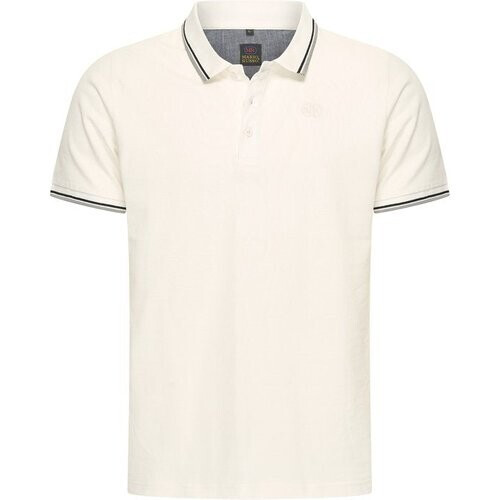 Tweedekans Mario Russo Poloshirt Edward - Poloshirt Heren - Poloshirts heren - Katoen - Off White Tweedehands
