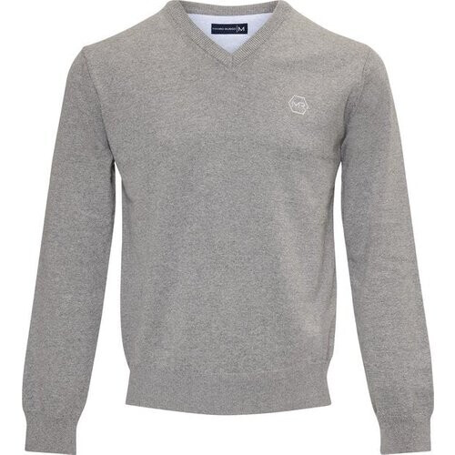 Tweedekans Mario Russo Pullover - Lichtgrijs - Maat L - Italiaanse Schnitt - 85% Katoen Pullover Tweedehands