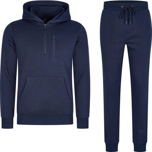 Tweedekans Mario Russo Trainingspak Achilles - Huispak - Joggingpak - Hoodie - Marineblauw - XXL Tweedehands