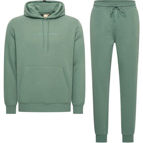Tweedekans Mario Russo Trainingspak Anselm - Huispak - Joggingpak - Hoodie - Duck Green - Maat L Tweedehands