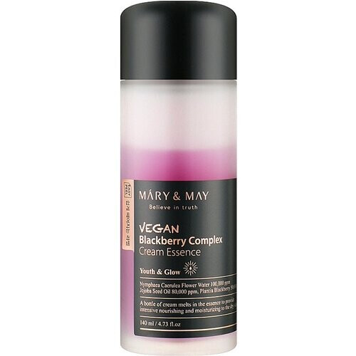 Tweedekans Mary&May Vegan Blackberry Complex Cream Essence – 140 ml – Intens Hydraterende Crème-in-Essence Tweedehands