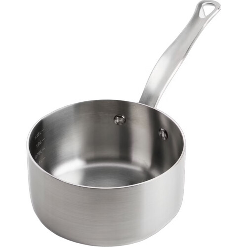 Tweedekans Mauviel 1830 Sauspan Ø 16 cm RVS 1,49 L – Zilver Tweedehands