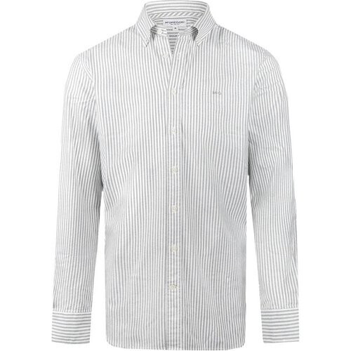 Tweedekans McGregor Overhemd Overhemd Oxford Grote Streep Mm999 6001 03 5108 Winter Sage Mannen Maat - XL Tweedehands