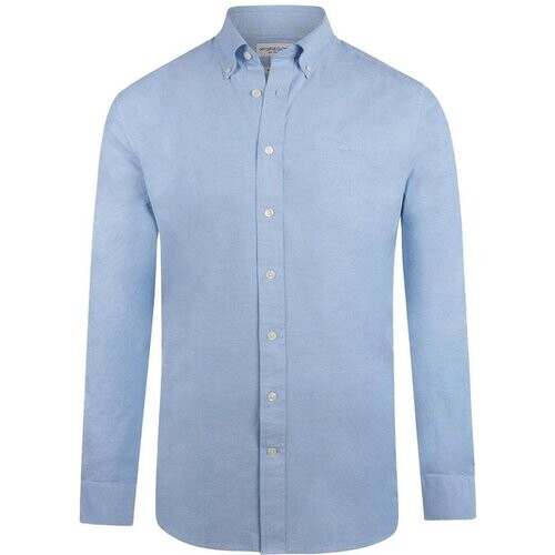 Tweedekans McGregor Overhemd Oxford Stretch Mm999 6001 01 2001 Lichtblauw Mannen Maat - XL Tweedehands