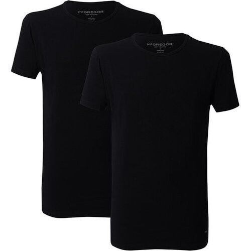 Tweedekans McGregor - Premium Stretch T-shirt - V-hals - 2-Pack - Zwart - M Tweedehands