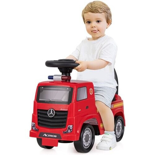 Tweedekans Coast Mercedes-Benz Kinderauto - Licentie, Duwauto, Muziek & Claxon, 2-6 Jaar - 48,8 x 24,4 x 35,3 cm - PP/PE - Rood/Zwart Tweedehands