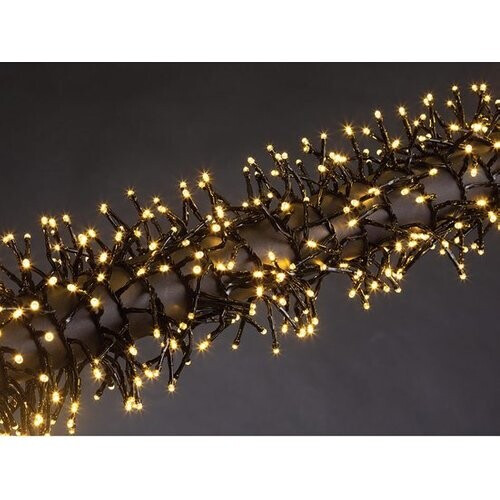 Tweedekans Merga LED, lichtslinger, 12 m, 1020 leds, warmwit, zwarte kabel, voor binnen en buiten, 24 V Tweedehands