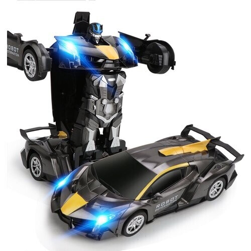 Tweedekans MEWAU 1:12 RC transformerende auto/robot - 2 in 1Afstand Bestuurbare Auto -Gebaar waarneming - Speelgoed Auto - Grijs Tweedehands