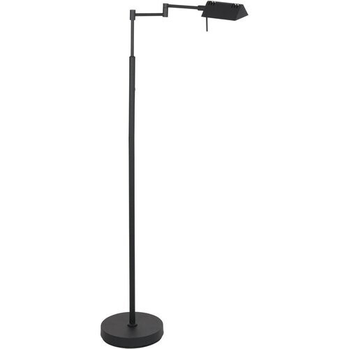 Tweedekans Mexlite - vloerlamp - GlowGo - zwart - metaal - leeslamp - LED - 4603ZW Tweedehands