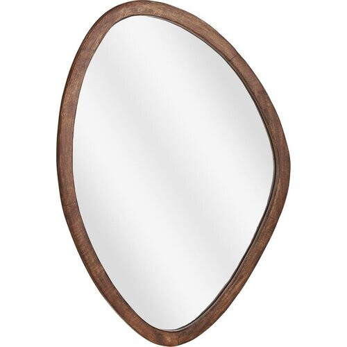 Tweedekans Mica Decorations Bosco Wandspiegel - L50 x B69 cm - Mangohout - Donkerbruin Tweedehands