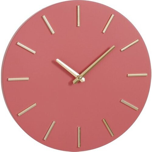 Tweedekans Mica Decorations Brixen Wandklok - Ø36 cm - Roze Tweedehands