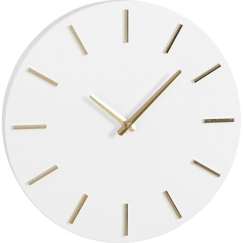 Tweedekans Mica Decorations Brixen Wandklok - Ø36 cm - Wit Tweedehands