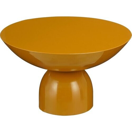 Tweedekans Mica Decorations Celise Bijzettafel - H28 x Ø47 cm - Metaal - Bruin Tweedehands