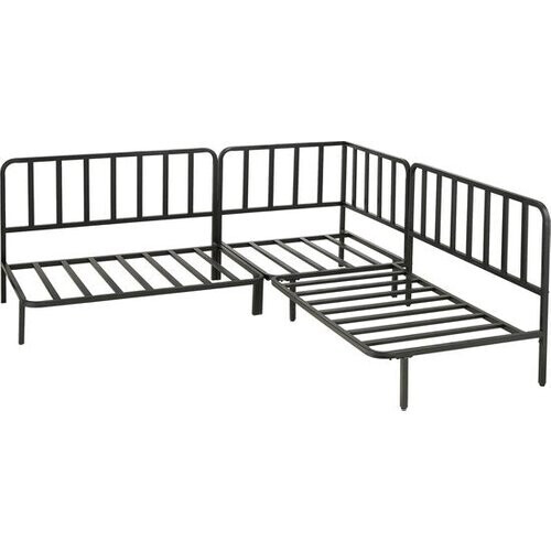 Tweedekans Mica Decorations Celo Loungebank - L122 x B83 x H78 cm - Metaal - Zwart Tweedehands