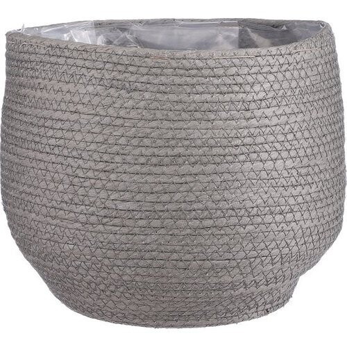 Tweedekans Mica Decorations Jorck Mand voor Planten - H24 x Ø26 cm - Papier - Grijs Tweedehands