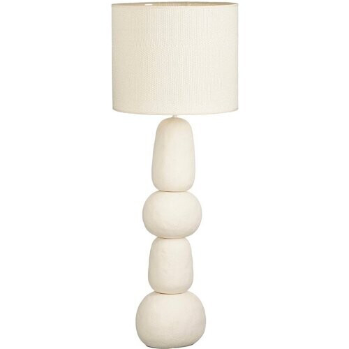 Tweedekans Mica Decorations Menko Vloerlamp Woonkamer - Lamp Decoratief met Lampenkap - Bureaulamp Tafellampen Woonkamer - 105 x ⌀38 cm - 60W E27 IP20 - Cream Tweedehands