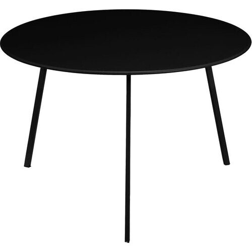 Tweedekans Mica Decorations Seatle Bijzettafel voor Buiten - H38 x Ø58 cm - Metaal - Zwart Tweedehands