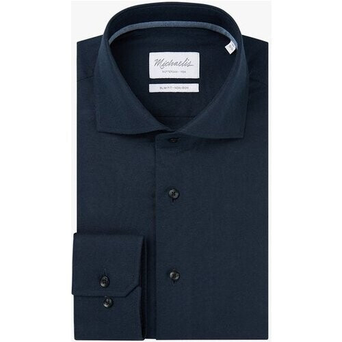 Tweedekans Michaelis slim fit heren overhemd - dobby - groen - Strijkvriendelijk - Boordmaat: 39 Tweedehands