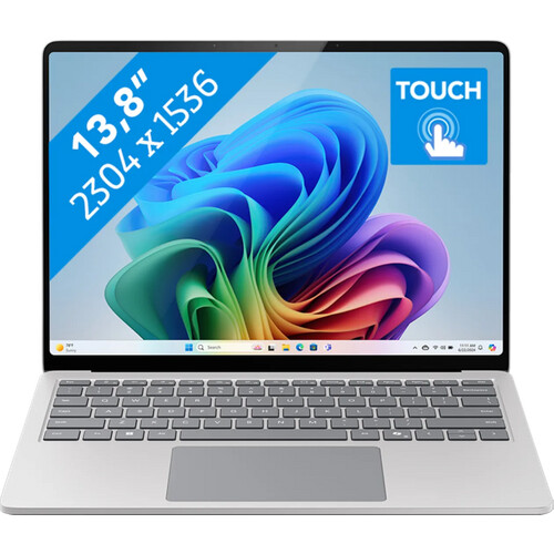 Tweedekans Microsoft Surface Laptop Copilot+ PC 13.8 Snapdragon X Elite / 16GB / 512GB Platinum Tweedehands