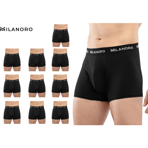 Tweedekans Milanoro 10 stuks - Onderbroeken Maat M - Zwart Tweedehands