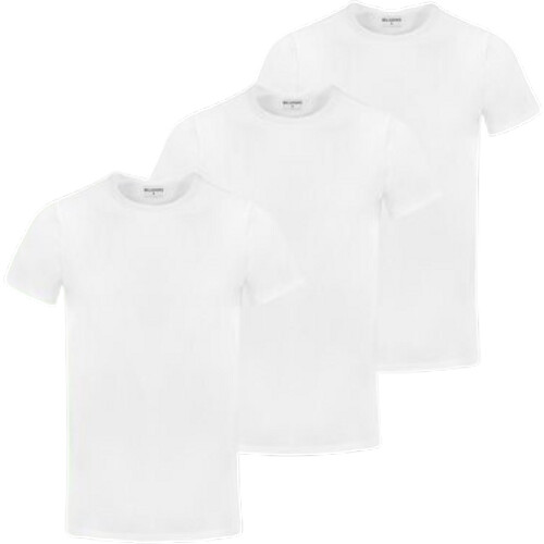 Tweedekans Milanoro - 3 zachte bamboe T-shirts - Wit - Ronde hals - M Tweedehands
