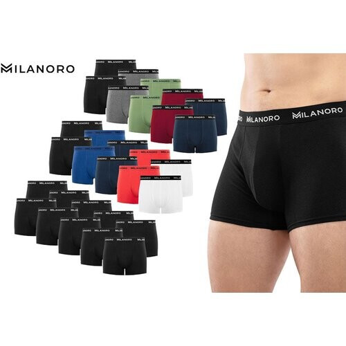 Tweedekans Milanoro Boxershorts - 10 stuks - Maat L - Dark assorter Tweedehands