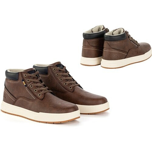 Tweedekans Milanoro - Comfortabele sneakers voor heren - Donkerbruin - Maat 43 Tweedehands